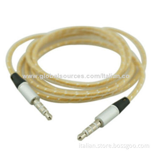 Best Price Nylon Braided 3.5mm Jack Audio Cables, OEM Orders Welcomed